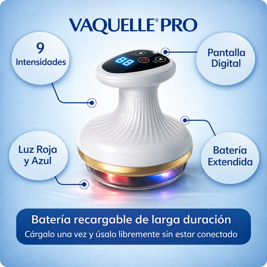 Vaquelle® Masajeador Anticelulitis con Luz Roja y Azul