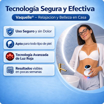 Vaquelle® Masajeador Anticelulitis con Luz Roja y Azul
